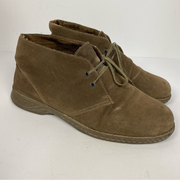 Harley Davidson Brown Leather Suede Chukka Boots - Picture 1 of 7